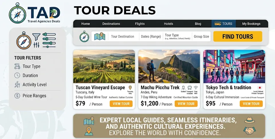 Travel Agencies Deals Tours
