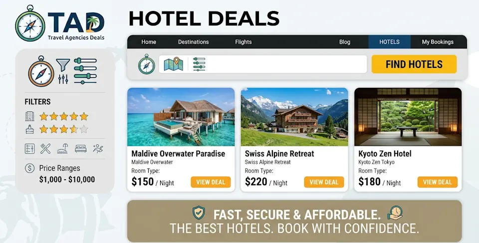 Travel Agencies Deals Hotel Offers